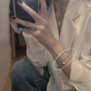 요즘대세 925실버 멀티 참 팔찌