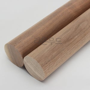 월넛 목봉 60파이 길이 600mm 나무봉 환봉 원목 목재