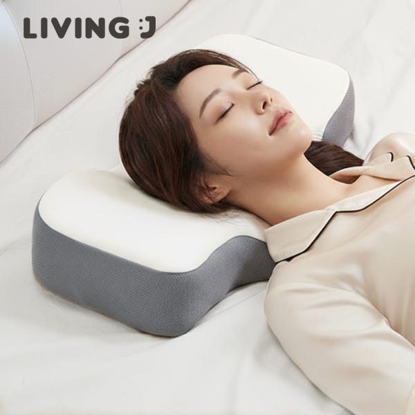 리빙제이 베개 거북목 일자목 목디스크 경추베개 메쉬