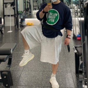 버뮤다팬츠 남자 반바지 트레이닝 오버핏 핼스룩 스쿼트 운동 와이드핏