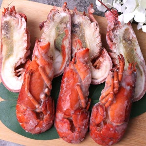 반으로 잘라 간편한 손질된 컷팅 랍스터 500g