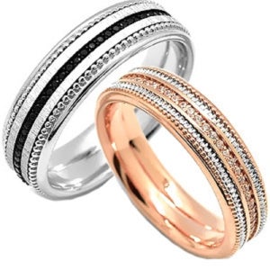 금 커플링 웨딩밴드 디자인 루미에르