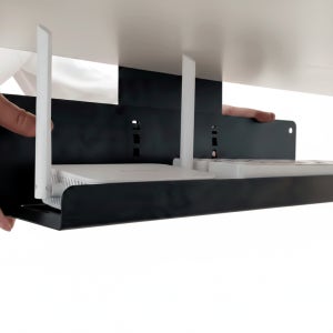 억스 높이조절 멀티탭 거치대 무타공 대형 정리함 보관함 분리형 선반