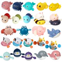 KC인증 목욕놀이 장난감 (고래,거북이,오리,상어) 유아 아기 물놀이 욕조 태엽 장난감