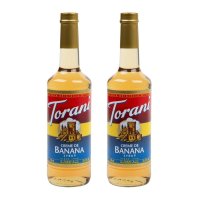 Torani Creme de Banana Fruit Syrup 토라니 크렘 드 바나나 맛 과일 시럽 750ml 2팩