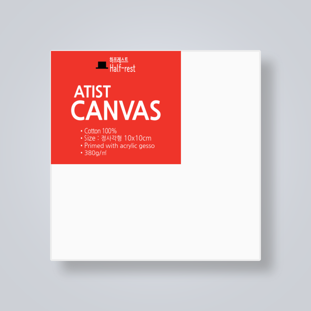 정사각 캔버스 10x10 - 40x40 유화 면천 미술 아크릴 미니 판넬 무지 모양 캠버스 하프레스트
