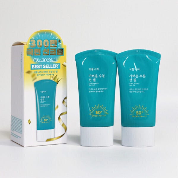 1+1 식물나라 가벼운 수분 선 젤 기획(60ml+60ml)