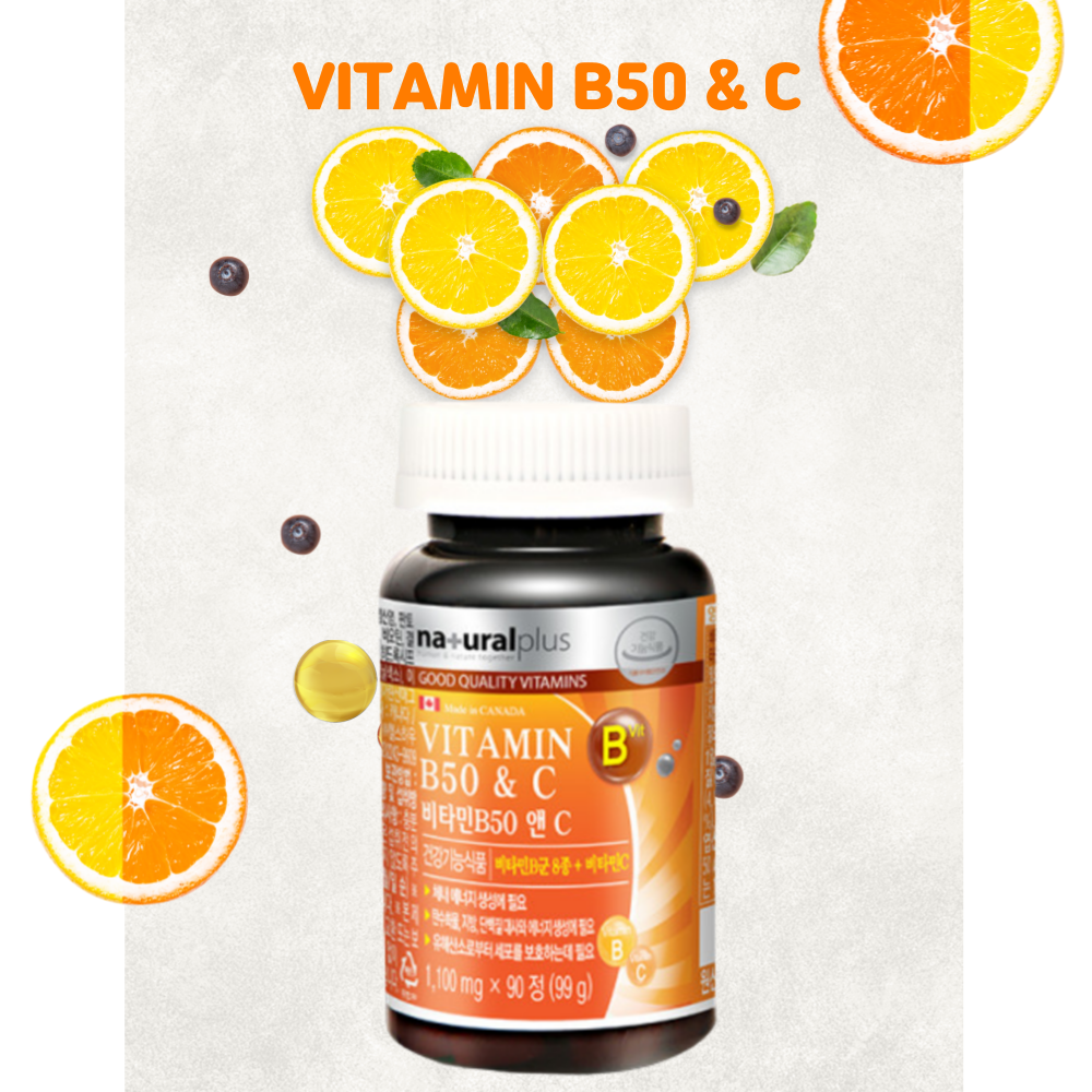 naturalplus 비타민B50 앤 C [1100mgx90정]