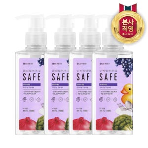 세이프 주방세제 천연미네랄 오리지널 용기형 385ml 4개
