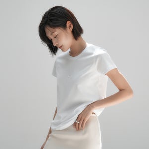 W_시그니처 클래식 & 베이직 핏 반소매 티셔츠 (155gsm)