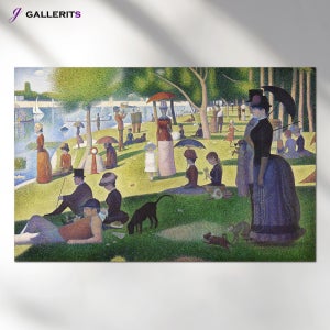 조르주쇠라 그랑드자트일요일오후 명화 액자 거실 그림 중형