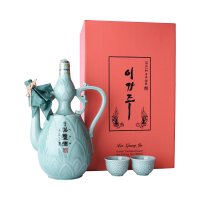 술픽 전주이강주 18호 연화주자 25도 1000ml 1병, 잔 2개, 케이스 조정형 명인 리큐르주