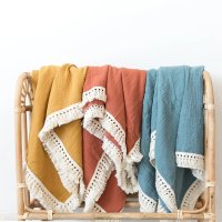 모달 여름이불 킹 인견 퀸 이블 muslin tassel swaddle wrap 코튼