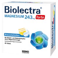 독일 Biolectra forte 바이오렉트라 마그네슘 243mg 포르테 발포비타민 40