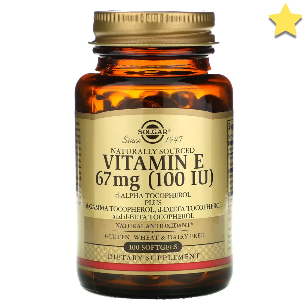 솔가 천연 <b>비타민 E</b> 67mg(100 IU) 100정