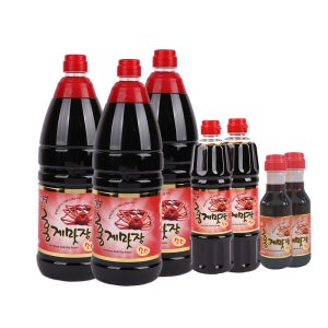홍일식품 홍게맛장소스1800ml 3병 홍게맛장소스500ml 2병 200ml 2병