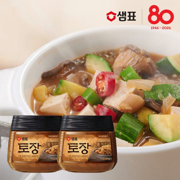 [슈퍼적립] 샘표 토장 900g 2병