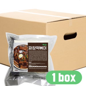 (1박스) 쿡생 짜장떡볶이 (620gX10팩) 밀키트 분식 야식 안주 업소용