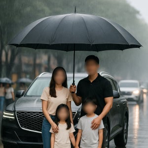 212CM 튼튼한 장우산 자외선차단 대형 명품 초대형 우산 골프 특대형 수제 우산