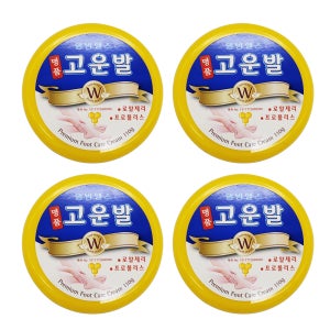 웰빙헬스 명품 고운발 크림 풋케어 풋크림 4개