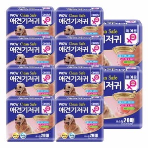 와우 크린세이프 암컷 애견 기저귀 XS(초소형), 200매입, 1개