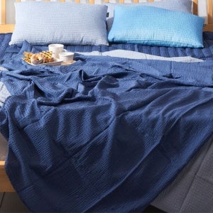 아이스 쿨링 냉감 쿨 여름인견 이불 시어서커 홑이불