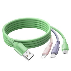 스마트폰 올인원 5핀 8핀 C타입 일체형 고속 케이블 3M