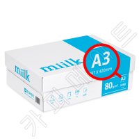 밀크 80g A3 1250매 1박스 복사용지 A3용지 한국제지