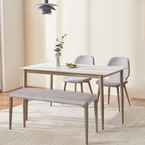 서광퍼니처 몬테 4인용 1300 세라믹 식탁세트 의자2+벤치1 pj