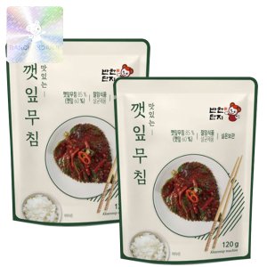 반찬단지 간편하고 맛있는 깻잎무침 120g, 2개 절임 장아찌