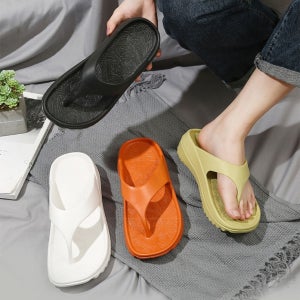 발이 편안한쪼리 가벼운 슬리퍼 경량 키높이 푹신푹신 심플 실내화 여름용 여자