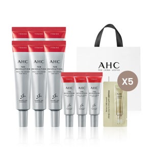 AHC 텐레볼루션 리얼 아이크림 포 페이스 35ml 6개 +7ml 3개 +쇼핑백 +앰플인 아이크림 1ml 5개