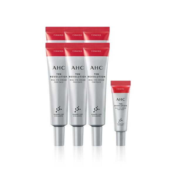 [10% 슈퍼적립] AHC 텐레볼루션 리얼 아이크림 포페이스 35ml 6개+7ml 1개