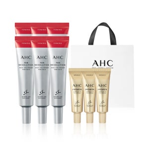 AHC 텐레볼루션 리얼 아이크림 포 페이스 35ml 6개+앰플인 아이크림 7ml 3개+쇼핑백