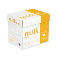 밀크 베이지 80g A4 2500매 1박스 복사용지 미색 A4용지 시력보호