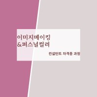 이미지메이킹 퍼스널컬러 컨설턴트 자격증 과정 (자격증비 9만원 별도)