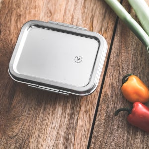 JVR 국내산 올스텐 사각 밀폐용기 김치통 도시락 나눔반찬용기 L1 1.3L