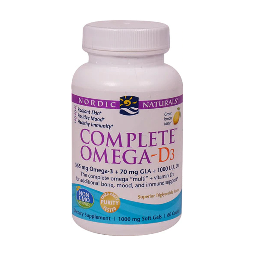 노르딕 내추럴 <b>컴플리트 오메가</b> <b>D3</b> 1000mg 60캡슐