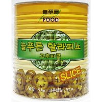 대용량 할라피뇨 캔 3kg/6개 업소용 고추피클 통조림