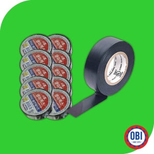 서통 절연 테이프 테이팩스 전기 전선 칼라 검정 10개입