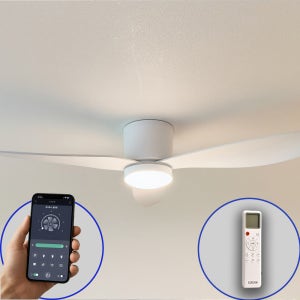 [스마트] 에어룩스 BLDC V2 실링팬 조명 42형(113cm) 스노우화이트 LED 조명