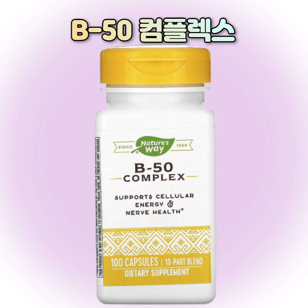 네이쳐스웨이 비타민B 콤플렉스 B50 B-50 100정