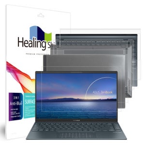 힐링쉴드 에이수스 젠북 14 UX425EA 블루라이트차단 필름1매 외부3종
