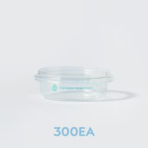 [원형호환S] 친환경 240ml PLA 용기 300개 반찬 요거트 케익 포장