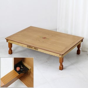 1200x800 내추럴상감 꽃당초 럭셔리 강철 직교자상 접이식 제사상 차례상 6인 8인