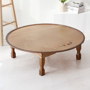 원3.0 메이플 매화상감 유전 접이식 원형밥상 90센티 5인용 6인용 원형상 대형