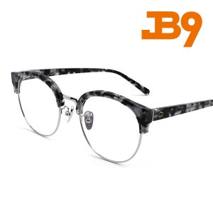 JB9 제이비나인 GRIDA VERONESE 베로네스 레오파드 하금테 안경테 금속테 케이스포함 국산안경 블루라이트 차단