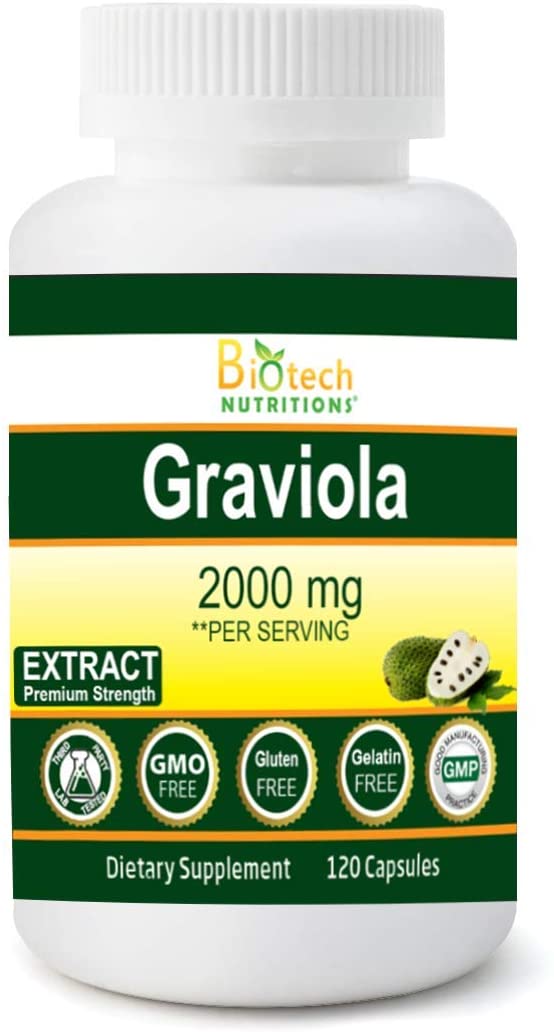바이오테크 뉴트리션 그라비올라 추출물 Biotech Nutritions Graviola 2000mg 120정