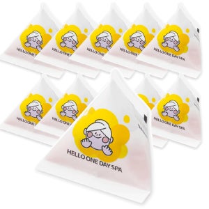 헬로원데이스파 핑크솔트 30gx10개 삼각일회용 소금 아로마 입욕제 반신욕 스파 족욕 입욕 목욕