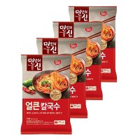 동원 면발의신 얼큰 칼국수 268gX4